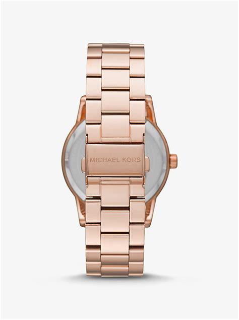 michael kors 8663|Oversized Ritz Pavé Logo Rose Gold.